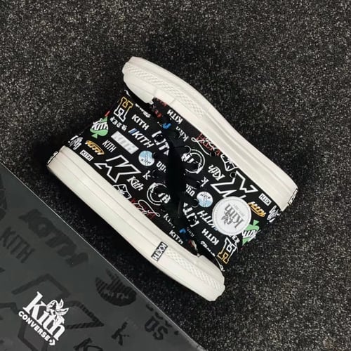 Converse x Kith Chuck 70 Hi sneakers "Black"