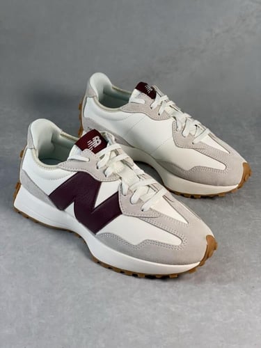 New Balance 327 'White Dark Red'