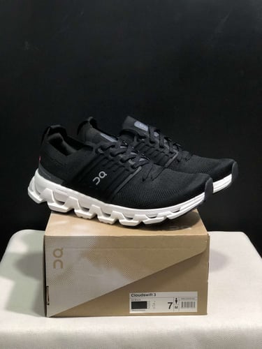 On Running Cloudswift 3 Black White