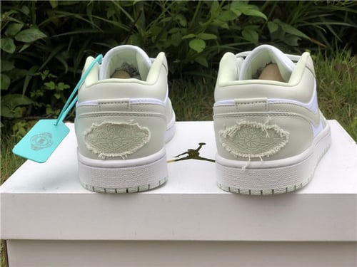 Air Jordan 1 Low Spruce Aura White Green