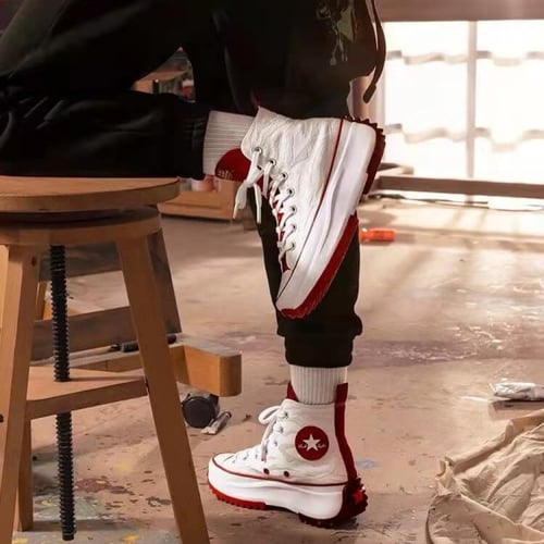 Converse Unisex Run Star Hike Canvas Shoes White/R...