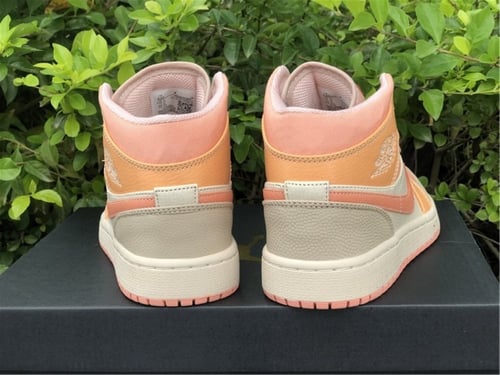 Jordan 1 Mid Apricot Orange
