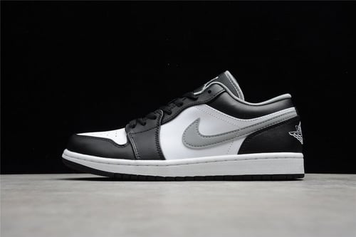 Air Jordan 1 low black GREY/WHITE