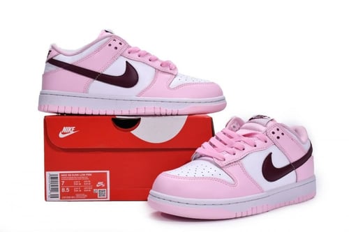 Nike Dunk Low "Pink Red White"