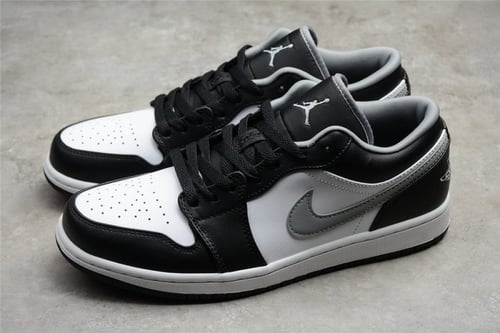 Air Jordan 1 low black GREY/WHITE