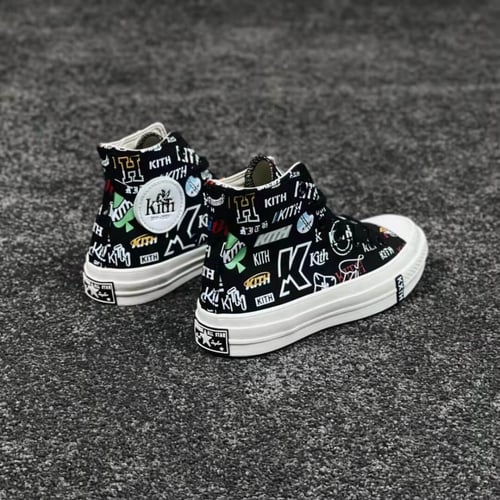 Converse x Kith Chuck 70 Hi sneakers "Black"