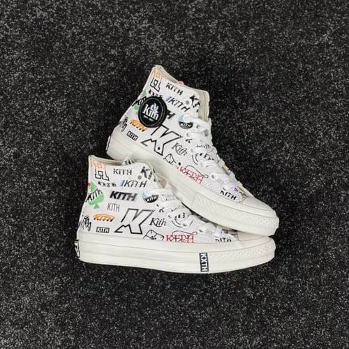 Converse x Kith Chuck 70 Hi sneakers "Black"