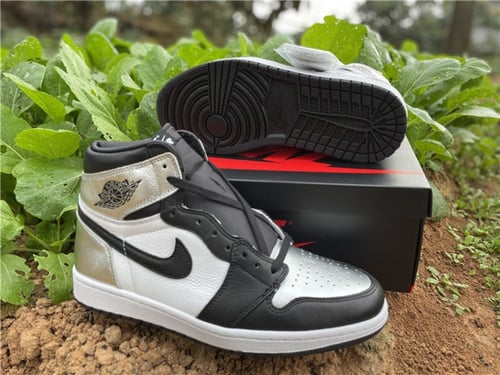 Air Jordan 1 Retro High OG WM "Silver Toe"