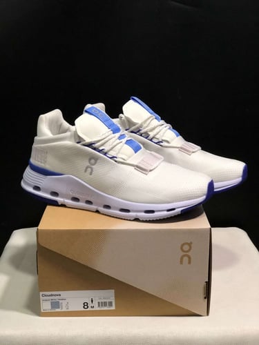 حذاء أون رانينغ كلاودنوفا أبيض أزرق