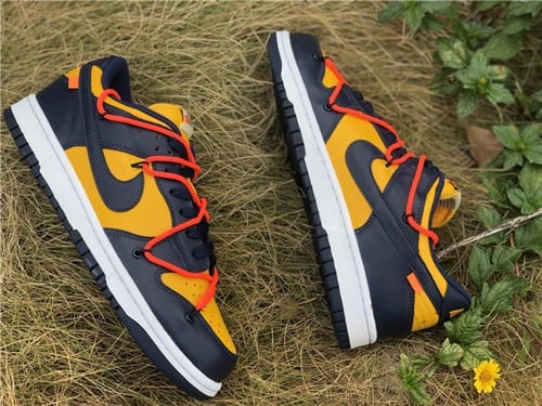 off-white x Nike Dunk Low “University Gold”