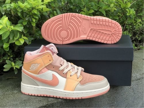 Jordan 1 Mid Apricot Orange