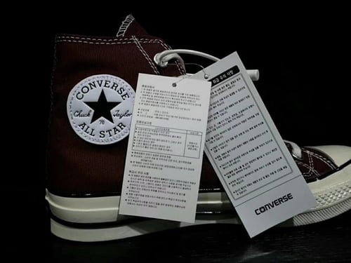 Converse CHUCK 70 HI DARK BURGUNDY Black