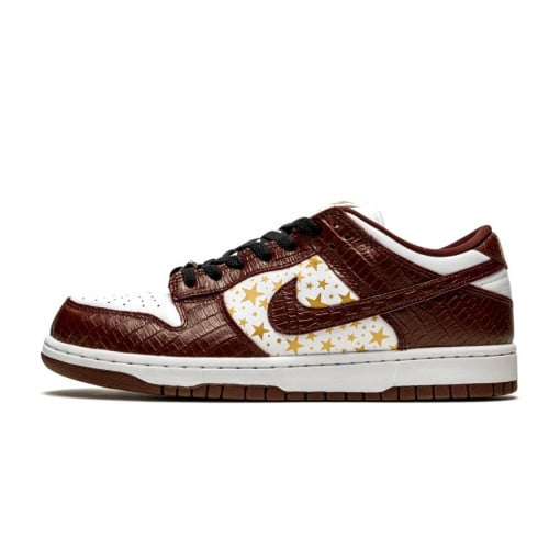 SB DUNK LOW "Supreme - Stars - Barkroot Brown"
