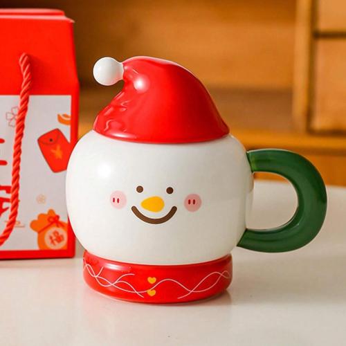 كوب رجل الثلج المبتسم