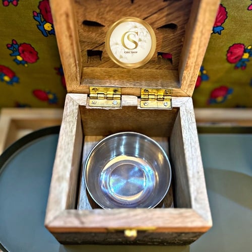 مبخر خشب هندي مع نقوش عربيه