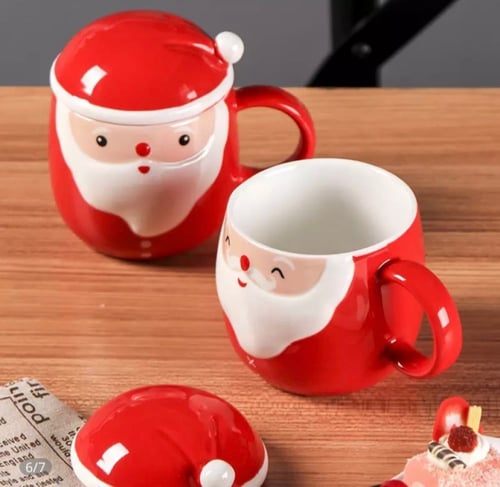 كوب الشتاء مع غطاء سيراميك (350مل)