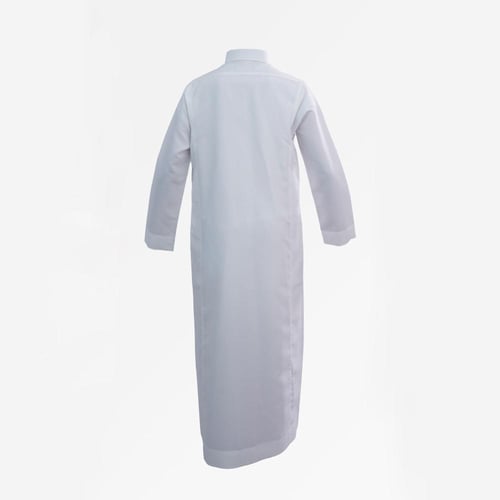 ثوب اطفال موديل ياقة قلاب - يد سادة- سحاب مخفي