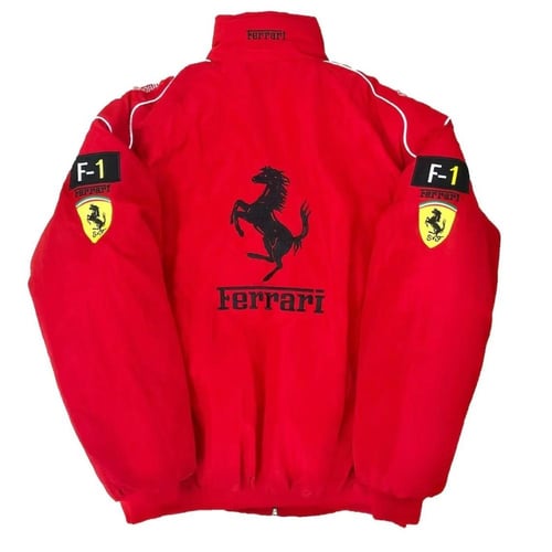 جاكيت فيراري أحمر | Red Ferrari jacket