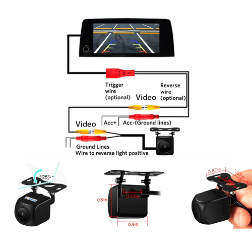 كاميرا خلفيه لشاشات السيارات AHD 720P