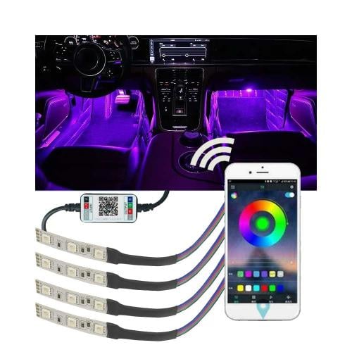 اضاءة ارجل ملون تحكم بالجوال