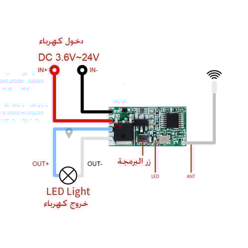 ريموت لمبات تحكم عن بعد متعدد البرمجة