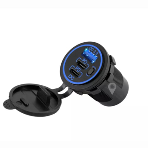 شاحن سريع 1يوسبي 2 PD مع فاصل