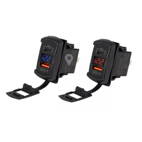 شاحن مستطيل روكر مع تايب سي مع قاريء