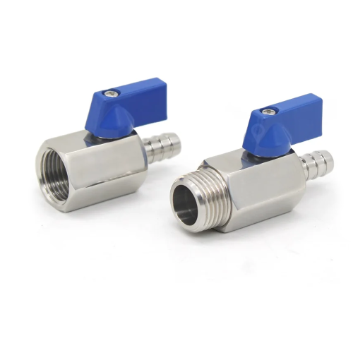 حنفية ستيل نص بوصة لي 12-10-8-6 ملم