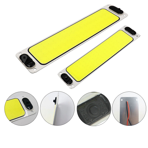 لد مستطيل مع فاصل 12v أبيض