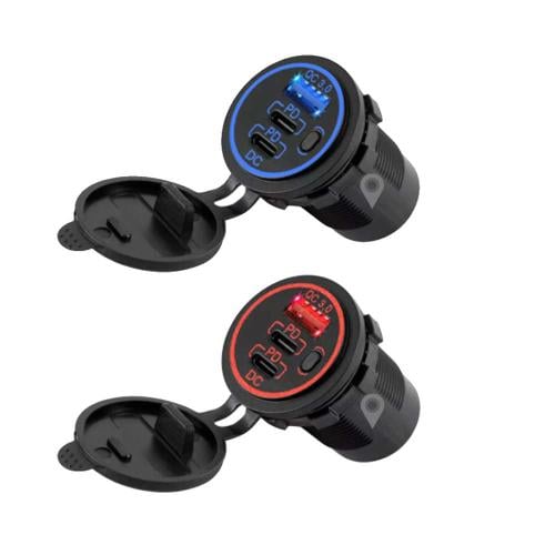 شاحن سريع 1يوسبي 2 PD مع فاصل