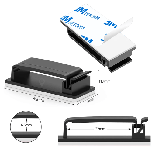 حامل اسلاك مع لاصق 10 قطع