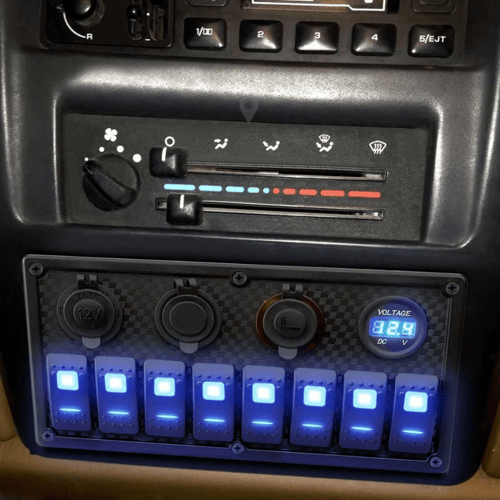 لوحة تحكم فواصل 12 مع 2ولاعة يوسبي وقاريء