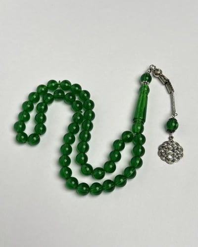 مسباح بكلايت أخضر شفاف