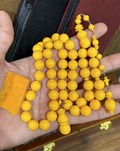 Old cast concrete mango tile rosary