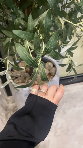 خاتم مموج ذهبي