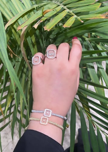 اسواره ذهبي مربع