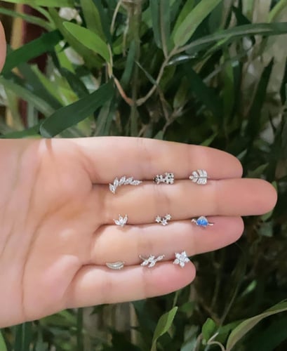 بيرسينق وردة فل زركون