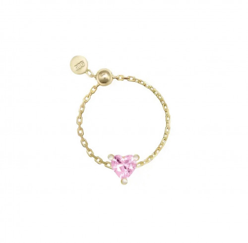 خاتم لونا حجر الكوارتز قلب