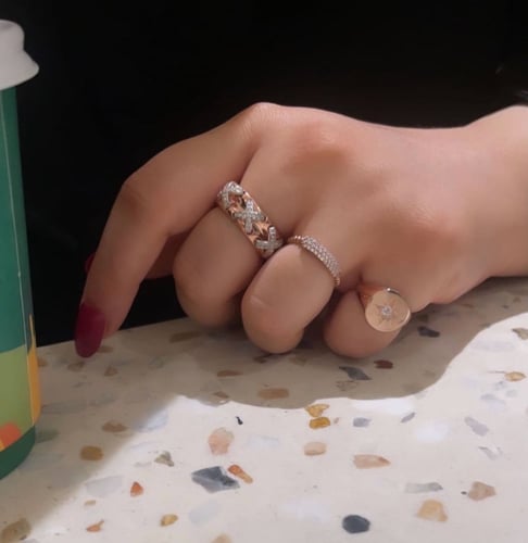 خاتم روز قولد ستار