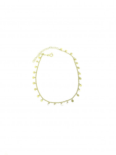 خلخال دوائر ناعم ذهبي