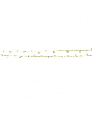 خلخال دبل ذهبي