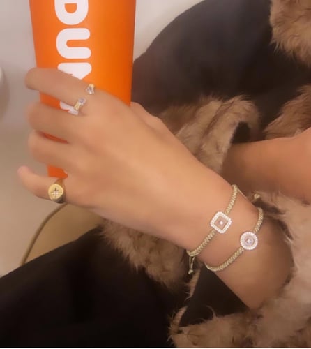 اسواره ذهبي مربع