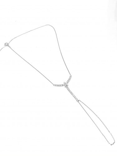 اسواره كف زركون فضي