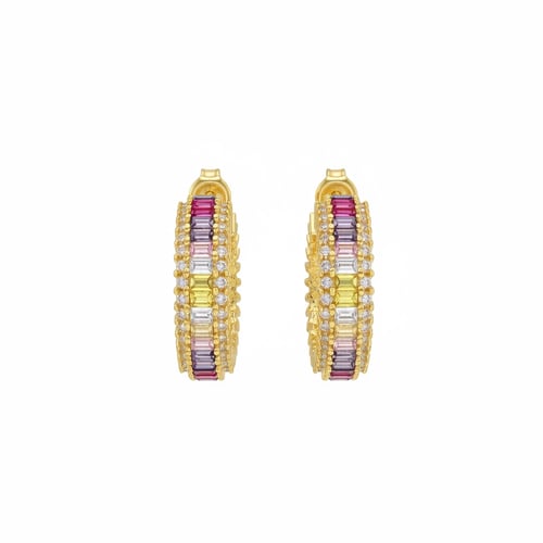 حلق بأحجار ملونه