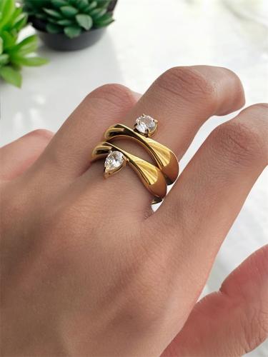 خاتم دائري دمعة