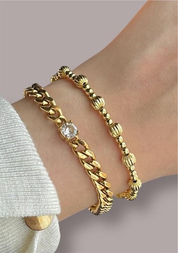 اسواره لوسنت الذهبية المضلعة