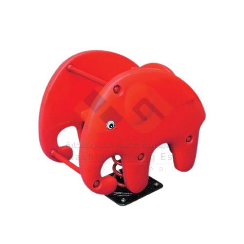 فيل زنبركي أحمر هزار للأطفال