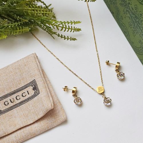 سلسال مع حلق ماركة - GUCCI