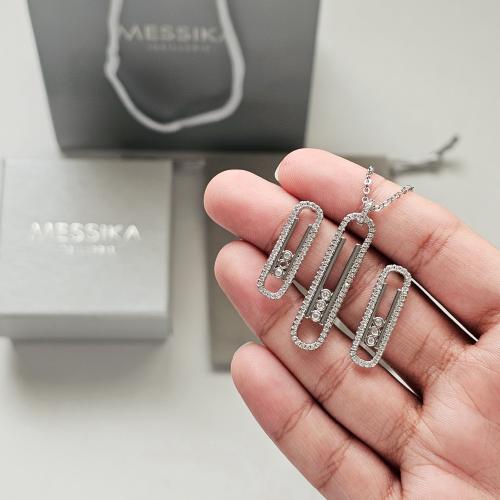 سلسال مع حلق ماركة - Messika