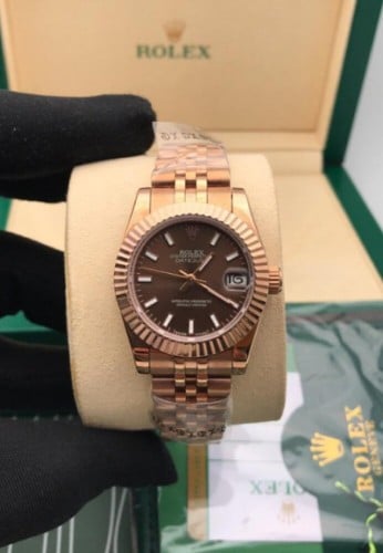 ساعات نسائية ماركة - روليكس داتا جيست أيطار روز جو...